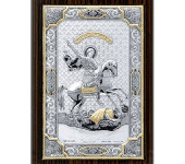 Декоративное панно "Георгий Победоносец", декор золотого цвета, 14х19 cm PD251E/O