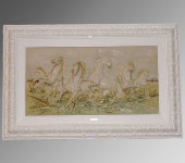 Барельеф "Бегущие кони", Porcellane Principe