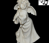 Статуэтка музыкальная "Ангел с дудочкой", Venere Porcellane d'Arte