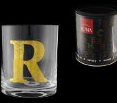 Стакан для виски (1 шт) Азбука Буква "R", Rona
