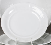 Набор тарелок десертных, 17 см, Соната "Белый фарфор", 0000, Leander