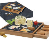 Набор для сыра: разделочная доска + 4 ножа Мир сыров