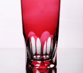 Хрустальные стаканы для сока "Палас", рубин, набор 6 шт, Arnstadt Kristall
