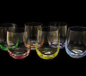 Набор стаканов для виски "Разноцветное дно", 6 шт, Rona