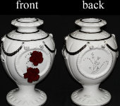 Ваза "Красные розы", Ceramiche Ferraro