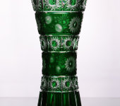 Ваза "Мадлен", зелёный, 1800/30, Arnstadt Kristall