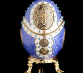Яйцо-шкатулка декоративное, голубое, Credan S.A., 121091