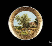 Декоративная тарелка "Английский пейзаж", 1405/1-1,Anton Weidl Gloriа