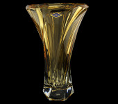 Ваза 32см "Оклахома" amber, Aurum Crystal s.r.o.
