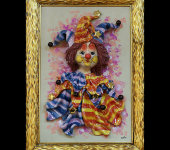 Картина прямоугольная "Клоун с бубенчиками", Zampiva