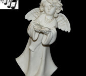 Статуэтка музыкальная "Ангел с книгой", Venere Porcellane d'Arte
