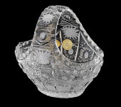 Корзинка-конфетница 15 см, хрусталь, Aurum Crystal