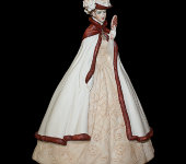Статуэтка "Дама с зеркальцем" модель 1850, цветная, Elite & Fabris
