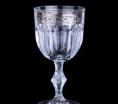 Набор бокалов для красного вина "Columbia Platina", стекло с серебрением, Timon, Италия