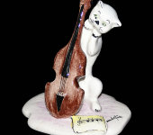 Скульптура "Кошка и скрипка", Zampiva