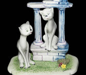 Скульптура "Кот и кошка на свидании", Zampiva