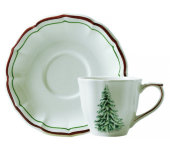 Чашка и блюдце для чая "Классика, рождество", Gien