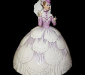 Статуэтка "Дама с зонтиком" модель 1845, глянцевая, Elite & Fabris
