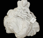 Статуэтка "Дама с малышом" белая, Porcellane Principe