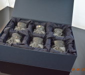 Набор стаканов для виски "Glacier" матовые льдинки, в подарочной коробке, Bohemia Jihlava
