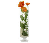 Декоративные цветы Маки в стекл вазе