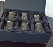 Набор стаканов для виски "Glacier" золото, в подарочной коробке, Bohemia Jihlava