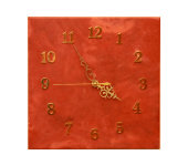 Часы настенные красные, Арбет-мрамор