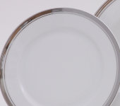 Набор десертных тарелок 17 см Сабина "Отводка платина", 0011, Leander
