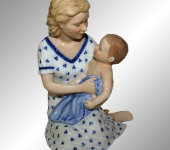 Статуэтка "Мама с ребенком", Royal Copenhagen