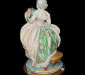 Статуэтка "Дама с зеркалом", Porcellane Principe