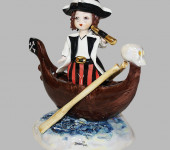 Статуэтка "Пират на лодке", Zampiva