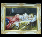 Картина "Спящая девушка", 70х90 см, Bertozzi Cornici