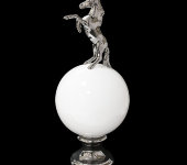 Статуэтка  "Конь на шаре", Ceramiche Dal Pra