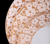 Набор тарелок "Дентель Голд", 27 см, 6 шт, Hankook Cacharel