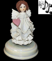 Статуэтка музыкальная "Ангел с сердцем", Zampiva