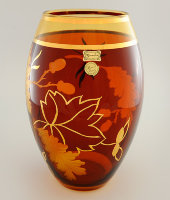 Ваза амбер "дубок" 26 см, Egermann