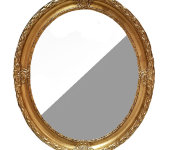 Зеркало "Цветы", овальное, 65х85 см, Bertozzi Cornici
