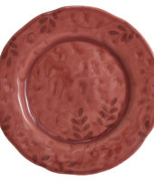 Тарелка обеденная Листопад (бордо) без инд.упаковки