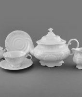 Чайный сервиз 15/6 Соната "Серые узоры", 3002, Leander