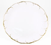 Набор тарелок подстановочных "Белый с золотом", 27 см, Narumi