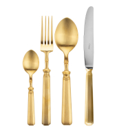 Набор столовых приборов 24/6, PICCADILLY matte gold, подарочная упаковка, Cutipol