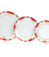 Набор тарелок 18/6 "Вырезной край - Классика", Дулёвский фарфор