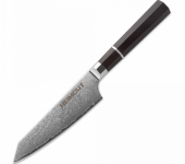 HC/OCTA-KI-16 Нож кухонный, Kiritsuke 15 см, дамасская сталь VG10 (67 слоев), рукоять черное дерево (DCK-EK6)