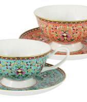 Набор: 2 чашки + 2 блюдца Восточный дворец в подарочной упаковке