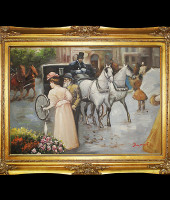 Картина "Бульвар", 70х90 см, Bertozzi Cornici