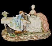 Статуэтка "За роялем", Porcellane Principe