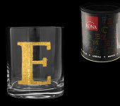 Стакан для виски (1 шт) Азбука Буква "E", Rona