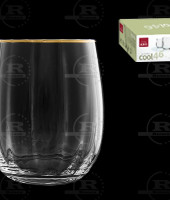 Стакан для виски  460 мл  "Оптика Золотая кайма"