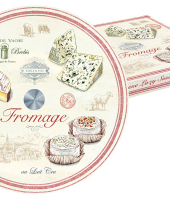 Блюдо стекл. д/сыра (вращающееся) FROMAGE в подарочной упаковке
