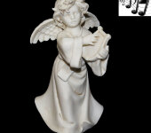 Статуэтка музыкальная "Ангел с арфой", Venere Porcellane d'Arte